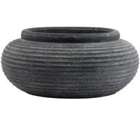 Wembley Ceramic Round Ribbed Planter