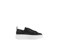 Wembley Donna in black leather with studs on the heel - female - Alexander Smith - Sneakers - Black - 7 UK - Shoes 7 UK