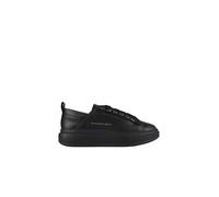 Wembley Donna in soft black leather and black sole - female - Alexander Smith - Sneakers - Black - 4 UK - Shoes 4 UK
