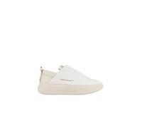 Wembley Slip-on Women's Leather White with Beige Heel and Sole - female - Alexander Smith - Sneakers - White - 4 UK - Shoes 4 UK