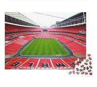 Wembley Stadium 1000 Piece Adult Jigsaw Puzzles Football Pitches Festive Gifts Family Challenging Educational Challenge Home Decoration for Adults Gifts Ideas 1000pcs (75x50cm)