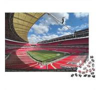 Wembley Stadium 1000 Piece Adult Jigsaw Puzzles Football Pitches Jigsaws Challenging Game Family Challenging Educational Challenge Home Decoration for Adults And Kids Age 12 Years Up 1000pcs (75x50cm)