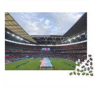 Wembley Stadium 1000 Pieces Jigsaw Puzzles for Adults Football Pitches Jigsaws Challenging Game Family Challenging Educational Games Home Decoration for Adults And Kids Age 12 Years Up 1000pcs (75x50c
