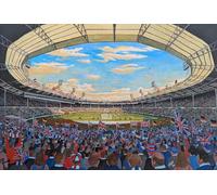 Wembley Stadium 1966 World Cup Final Art Print, England v West Germany, A4 Size 29.7 x 21 cm, UV-Stable Giclee Print