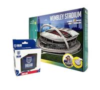Wembley Stadium 3D Puzzle & Official England FA Rubik’s Cube Gift Set - 89-Piece 3D Football Stadium Model + Official FA Three Lions Puzzle Cube - Football Fan Toys & Collectibles