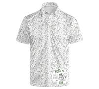 Wemkuqa Funny Golf Shirts for Men Moisture Wicking Men's Fun Golf Polo Shirts Quick-Dry Polo Shirts Short Sleeve, Funny Groundhog, XXL