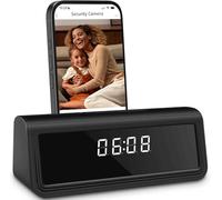 WEMLB Hidden Spy Camera Clock - 4K WiFi Security Camera with Night Vision, Motion Detection, and 160° Wide Angle for Home & Office Surveillance