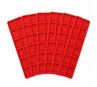 WEMNO Plastic Packers & Shims 1000 | 28mm 6mm Red | Glazing Spacers | For window, door and frame fitting. Compatible with uPVC, aluminium, timber and composite. Full trade box, weatherproof.