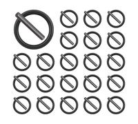 Wemoralix 30 Pcs Replacement Pin & O-Ring Set, 4mm Impact Ring and 3x25mm Socket Pins for 1/2" Impact Sockets,Pressure Washer Scaffolding & Impact Tools (Black 15 Pairs)