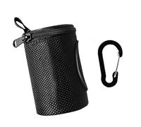 Wemoralix Dog Poop Bag Holder, Quick Access Poo Bag Dispenser, Durable Nylon, Easy Clip Attachment, Standard Size, Black