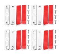 Wemoralix Ultra Thin Magnetic Catch, 4-Pack Cabinet Door Magnets, Self Adhesive Closure for Wardrobe, Furniture, Drawer and Closet