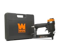 WEN 61711 18-Gauge 3/8-Inch to 1-Inch Air-Powered 1/4-Inch Narrow Crown Pneumatic Stapler, Black