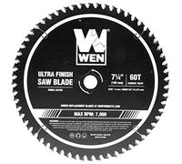 WEN BL0760 7.25-Inch 60-Tooth Carbide-Tipped Professional Ultra Fine-Finish Circular Saw Blade with Cool-Cut Coating