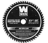 WEN BL6556 6.5-Inch 56-Tooth Carbide-Tipped Thin-Kerf Professional ATAFR Track Saw Blade with PTFE Coating