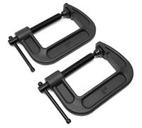 WEN CLC322 Heavy-Duty Cast Iron C-Clamps with 3-Inch Jaw Opening and 2-Inch Throat, 2 Pack