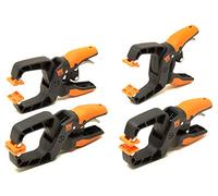 WEN CLH151 Quick-Release Ratcheting Hand Clamps with 1.5-Inch Jaw Opening and 1.5-Inch Throat, 4 Pack