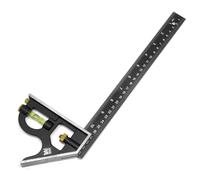 WEN ME144L 12-Inch Aluminum Combination Square with Bubble Level
