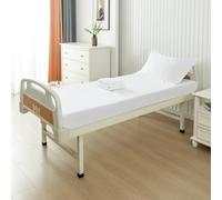WenBags 2 Pack Waterproof Hospital Bed Sheets 36" x 84" x 16", Hospital Bed Fitted Sheets for Home & Hospital Care Beds, Soft Hospital Bed Sheets with Elastic All Around (White)