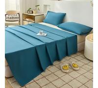 WenBags Lightweight Waterproof Flat Sheet 90 * 98 Inches King Size-Mattress Protector for Bed & Couch, Pet Hair Resistant Cover Ideal for Dogs & Cats, Perfect for Hotels & Hospitals (Blue)