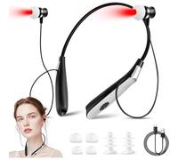 Wenbones Tinnitus Infrared Earplugs with 650nm Red Light - Microcirculation Improvement, Infrared Therapy for Tinnitus Relief, Ear and Nose Covers, Compatible with Silicone Replacement Parts for