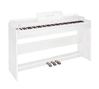 WENCAI 88 Key Fully Weighted Digital Piano Keyboard, 88 Keys Hammer Action Electric Pianos, Wooden Classic Upright Electronic Piano for Beginner, Professional, Midi Compatible, Triple Pedal (White)