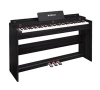 WENCAI 88 Key Fully Weighted Digital Piano Keyboard, 88 Keys Hammer Action Electric Pianos, Wooden Classic Upright Electronic Piano for Beginner, Professional, Midi Compatible, Triple Pedal (Black)