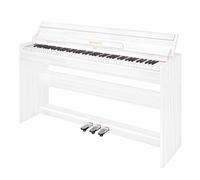 WENCAI 88 Keys Speed Sensitive Electric Keyboard, Vertical Digital Piano for Home, Wooden Electronic Piano for Beginners and Adults with 3 Pedals, Support