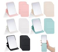 Wenceda 20 Packs Compact Mirror Bulk in 5 Colors,4.2"x2.7" Handheld Folding Makeup Mirror for Camping Travelling Trip Office,Birthday Party Gifts Mirrors