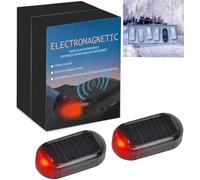 Wenchrisdt 2 Pcs Electromagnetic Car Deicer, Car Advanced Electromagnetic Antifreeze Snow Removal Device, Universal Solar Car Windshield De-Icer,Windshield Snow Removal Instrument Outdoor Use