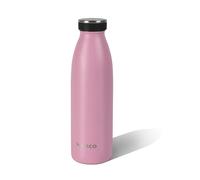 wenco falmingo Stainless Steel Drinking Bottle, Pink, 500 ml, Perfect for Children, BPA-Free, Leak-Proof, Suitable for Carbonated Drinks, Small Thermos Flask for Fizz, Sports, School, Fitness