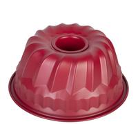wenco Mini Bundt Cake Mould 18 cm - High Quality Non-Stick Coating, Robust Steel, Even Heat Distribution, Stylish Red, Ideal for Small Cakes, Easy to Clean