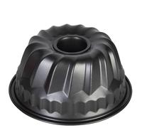 wenco Mini Bundt Cake Mould 18 cm - High-Quality Non-Stick Coating, Robust Steel, Even Heat Distribution, Classic Grey, Ideal for Small Cakes, Easy to Clean