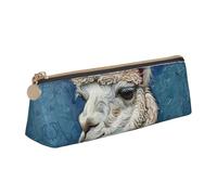 WenDang Alpaca Llama Triangle Leather Stationery Storage Bag and Holiday Stationery Storage are Essential Travel Items