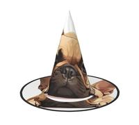 WenDang animal dog french bulldog Halloween Hat, funny, holiday party hat costume ball, Cosplay Carnivals DIY Decoration(of 3)