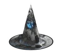 WenDang Blue Eyes Wolf Halloween Hat, funny, holiday party hat costume ball, Cosplay Carnivals DIY Decoration(of 1)