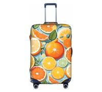 WenDang Citrus Fruit Pattern Print Elastic Suitcase Protector Cover Baggage Covers, Enhance Protection, fit Unisex Travelers