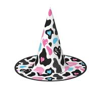 WenDang Cow Hide with Hearts Moo Love Halloween Hat, funny, holiday party hat costume ball, Cosplay Carnivals DIY Decoration(of 3)