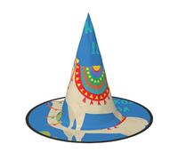 WenDang Cute Cartoon Llama Cactus Halloween Hat, funny, holiday party hat costume ball, Cosplay Carnivals DIY Decoration(of 2)