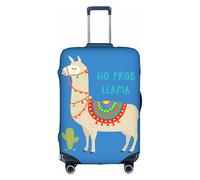 WenDang Cute Cartoon Llama Cactus Print Elastic Suitcase Protector Cover Baggage Covers, Enhance Protection, fit Unisex Travelers
