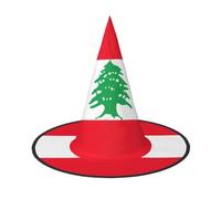 WenDang Flag of Lebanon Halloween Hat, funny, holiday party hat costume ball, Cosplay Carnivals DIY Decoration(of 1)