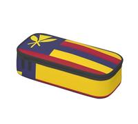 WenDang Flag of The Kingdom of Hawaii Multifunctional Stationery Bag, fit for Travel, Office Supplies, Makeup, and Desk Organization