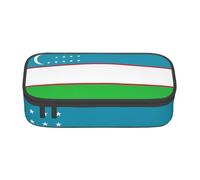 WenDang Flag of The Republic of Uzbekistan Multifunctional Stationery Bag, fit for Travel, Office Supplies, Makeup, and Desk Organization