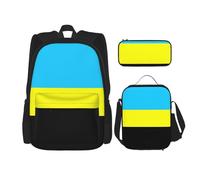 WenDang Flag of The Sultanate of Burongan Double Shoulder Bag Set with Lunch Bag and Pencil Case, fit for Shopping, Outdoor Sports