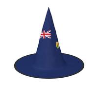 WenDang Flag of the Turks and Caicos Islands Halloween Hat, funny, holiday party hat costume ball, Cosplay Carnivals DIY Decoration(of 1)