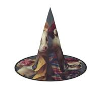WenDang French Fashion Model Ferrets Halloween Hat, funny, holiday party hat costume ball, Cosplay Carnivals DIY Decoration(of 1)