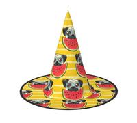 WenDang Funny French Bullfighting Watermelon Halloween Hat, funny, holiday party hat costume ball, Cosplay Carnivals DIY Decoration(of 1)