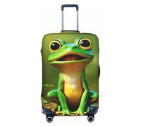 WenDang Green Frog Print Elastic Suitcase Protector Cover Baggage Covers, Enhance Protection, fit Unisex Travelers
