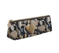 WenDang Heart Stone Triangle Leather Stationery Storage Bag and Holiday Stationery Storage are Essential Travel Items