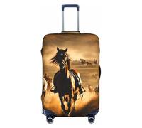 WenDang Horse Stripes Pattern Print Elastic Suitcase Protector Cover Baggage Covers, Enhance Protection, fit Unisex Travelers