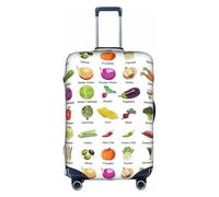 WenDang Introduction of Various Vegetables Print Elastic Suitcase Protector Cover Baggage Covers, Enhance Protection, fit Unisex Travelers